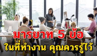 มารยาท 5 ข้อ ในที่ทำงานคุณไม่ควรมองข้าม