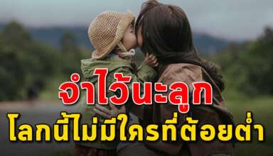 (เรื่องสอนใจ) โลกใบนี้ไม่มีใครที่ต้อยต่ำกว่ากัน จำไว้นะลูก